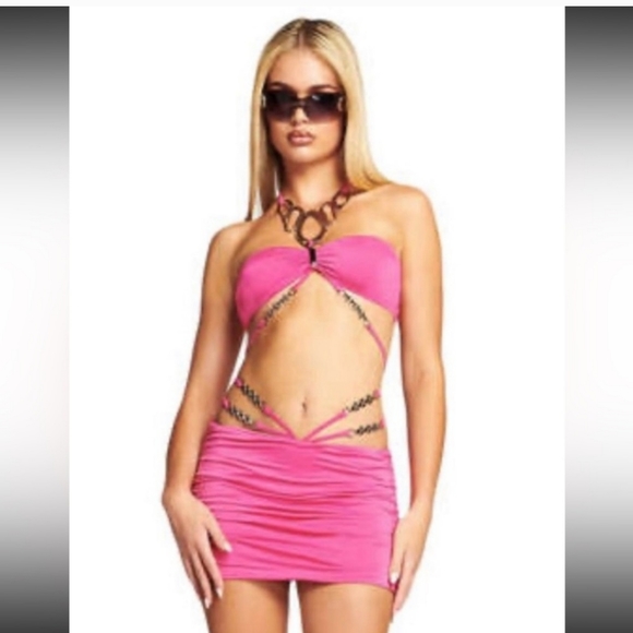 I.Am.Gia Candace pink set size Small NEW WITH TAGS